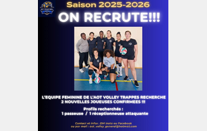 🏐On recrute pour l'équipe féminine !