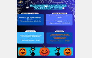 FOCUS Planning Vacances de la Toussaint