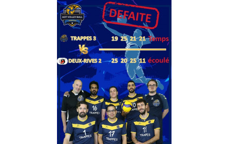 DEFAITE de TRAPPES 3 contre Deux-Rives 2 - Temps écoulé !!!