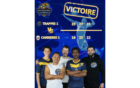 VICTOIRE de TRAPPES 1 contre CARRIERES 1
